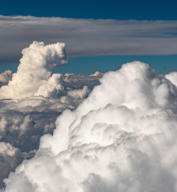 Wolken von oben